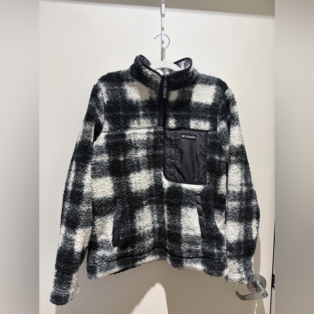 Columbia Women’s 1/2 Zip Sherpa Fleece Pullover~ size L